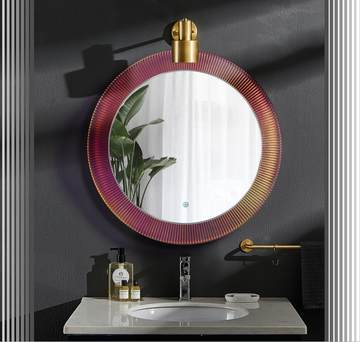 Bathroom Vanity LED Mirror -Stripe Series MR-YSJ-HJ11-DIA600-AF-NA