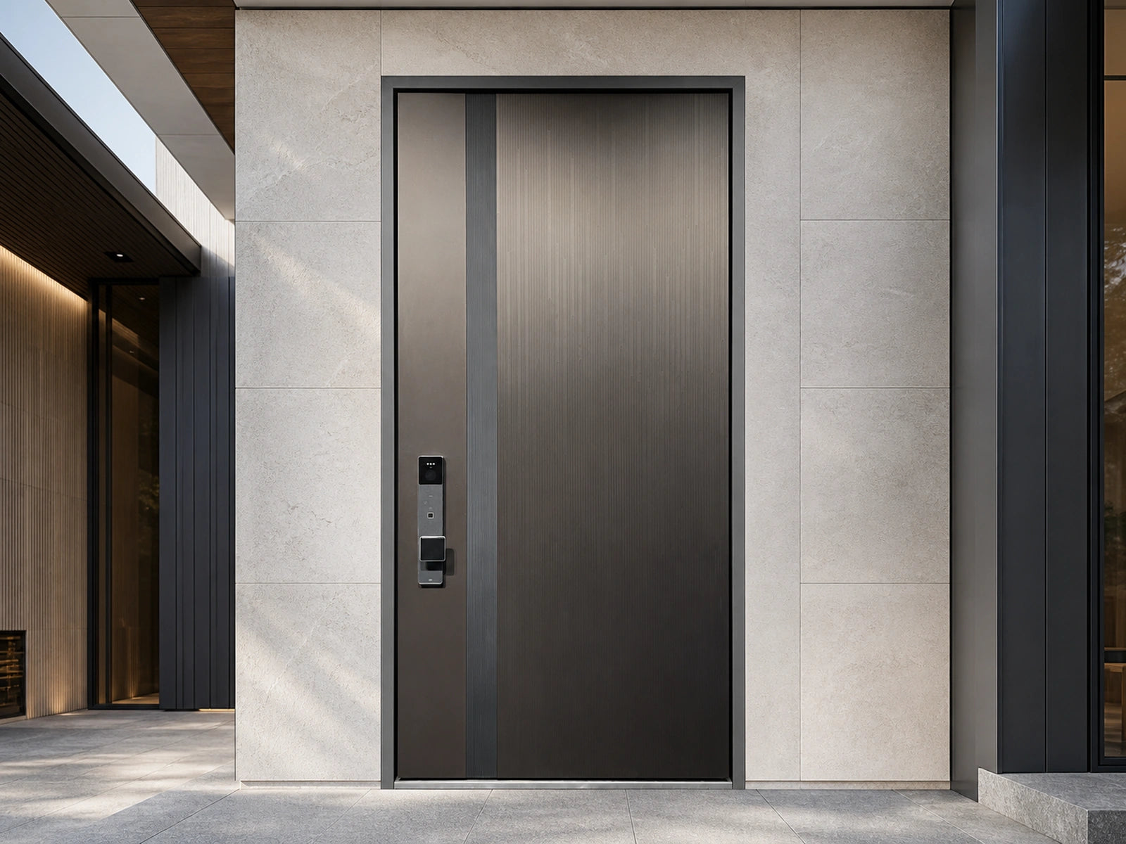 Steel Entrance Door — detail view