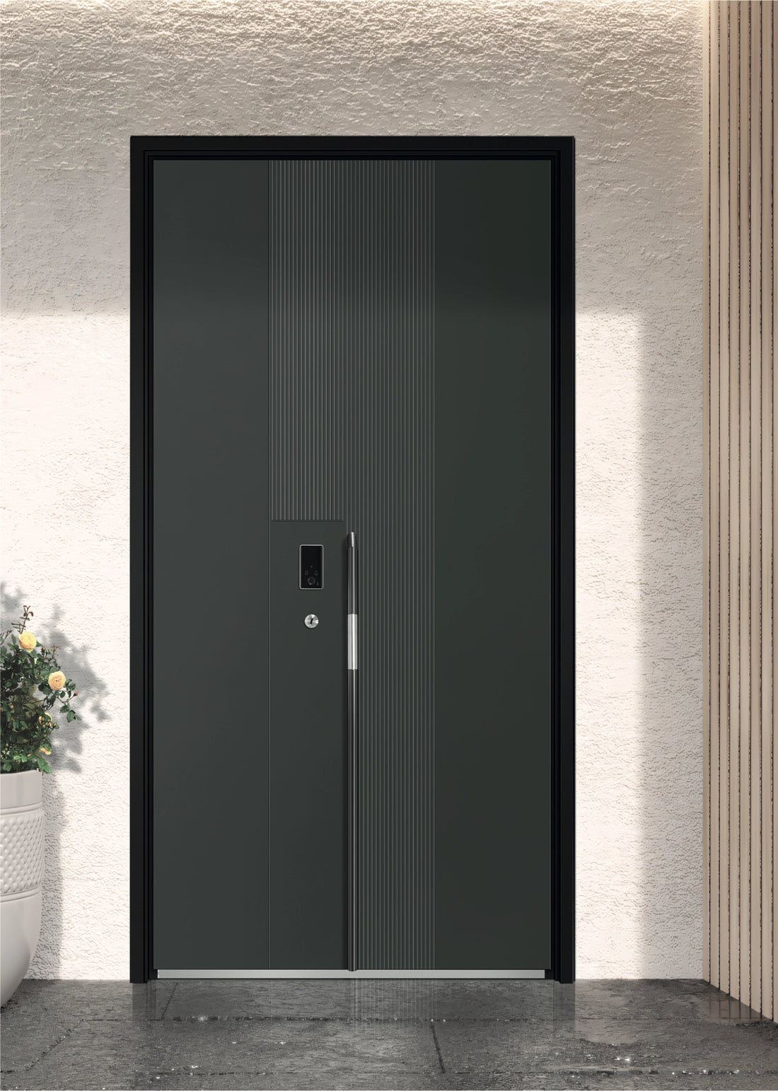 Steel Entrance Door — front view
