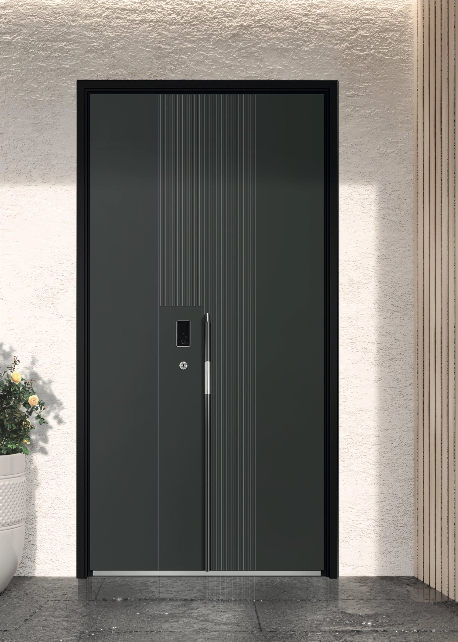 Steel Entrance Door — detail view
