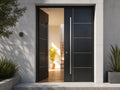 Aluminum Entrance Door — detail view