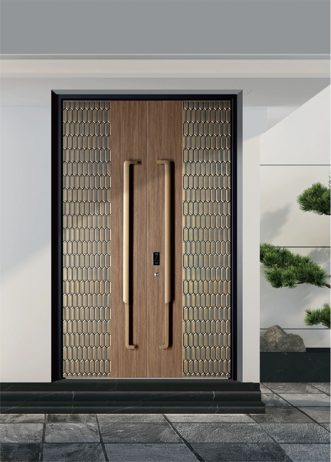 Aluminum Entrance Door — front view