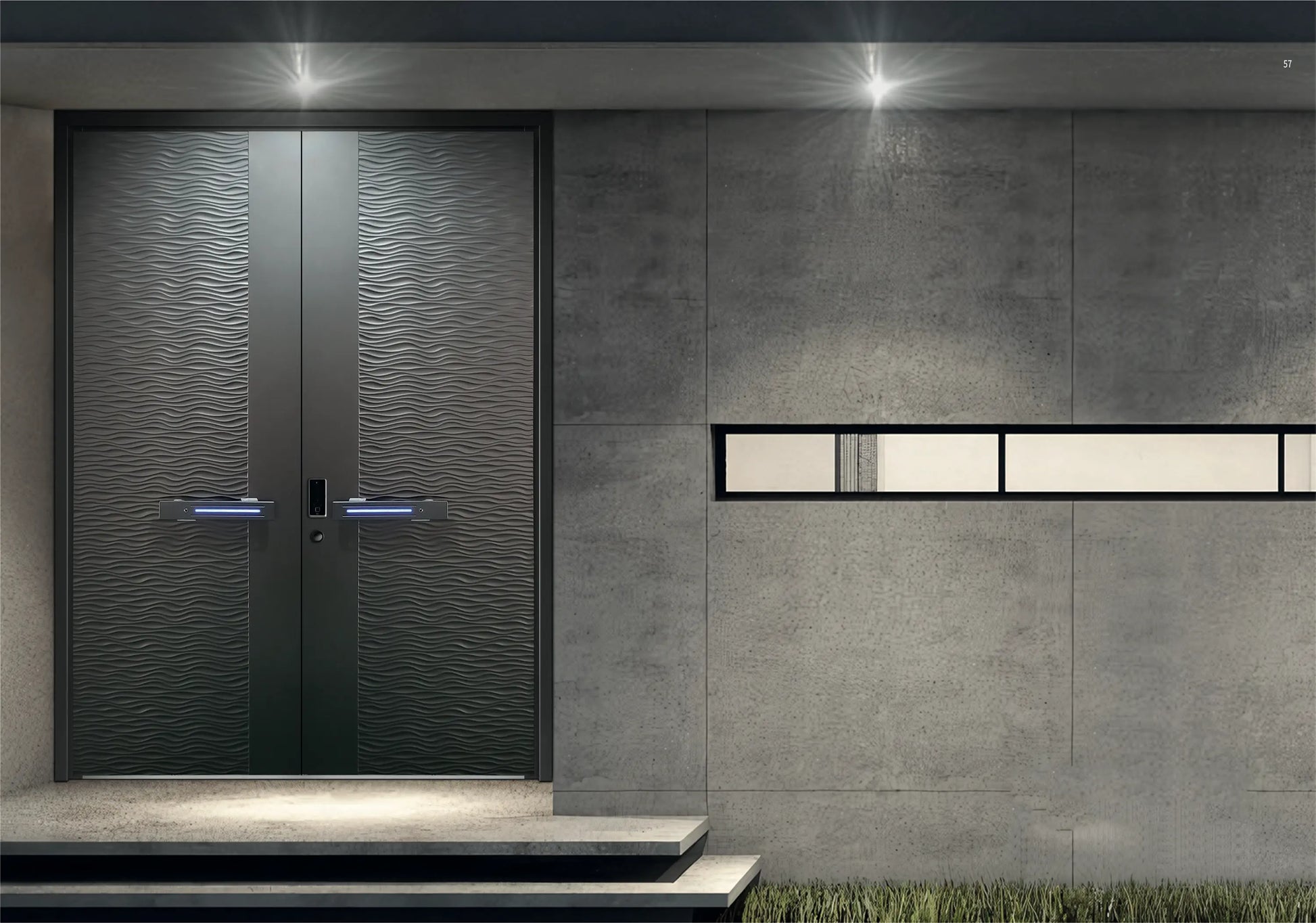 Aluminum Entrance Door — detail view